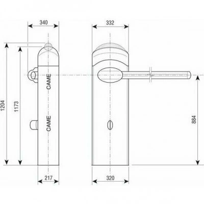 CAME GARD 4040/4 автоматический шлагбаум 4 м CAME GARD 4040/4 автоматический шлагбаум 4 м