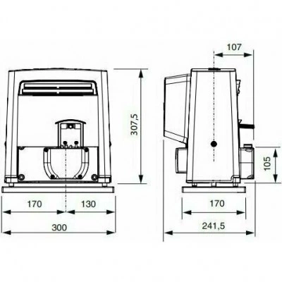 CAME BX708 KIT SR-5 автоматика для откатных ворот с зубчатой рейкой 5 м CAME BX708 KIT SR-5 автоматика для откатных ворот с зубчатой рейкой 5 м