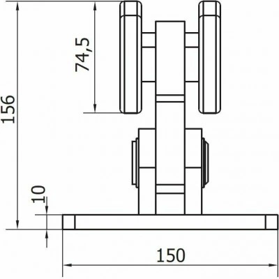 Роликовая тележка CAME SPEED M 1700010 Роликовая тележка CAME SPEED M 1700010