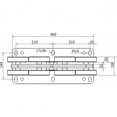 Роликовая тележка CAME SPEED L 1700018 Роликовая тележка CAME SPEED L 1700018