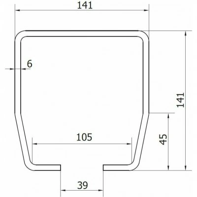 Направляющий рельс CAME STAGE LZ 3 1700019 Направляющий рельс CAME STAGE LZ 3 1700019