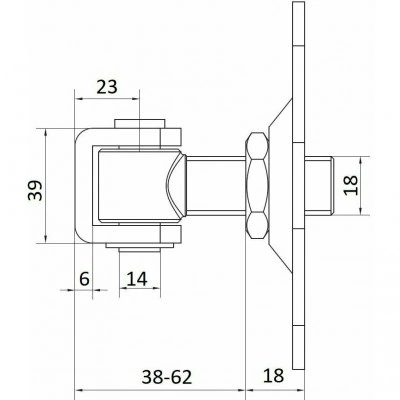 Петля CAME HP 18 O 1700100 Петля CAME HP 18 O 1700100