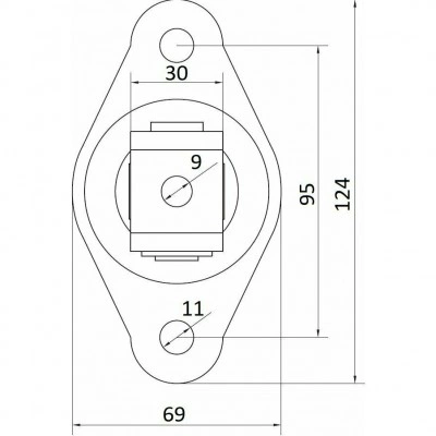 Петля CAME HP 18 O 1700100 Петля CAME HP 18 O 1700100