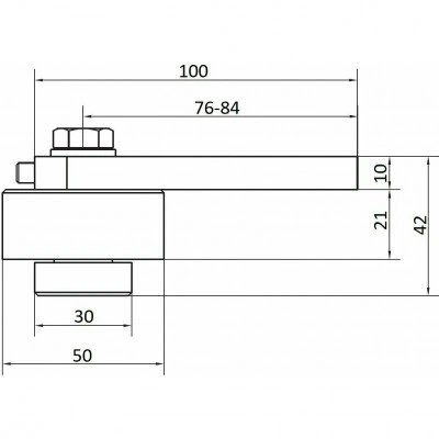Петля CAME AB 50 A 1700112 Петля CAME AB 50 A 1700112