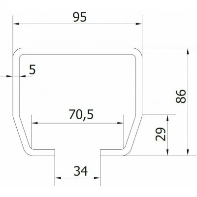 Направляющий рельс CAME STAGE MB 3 1700169 Направляющий рельс CAME STAGE MB 3 1700169