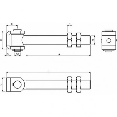 Петля CAME HL 20 G 1700187 Петля CAME HL 20 G 1700187