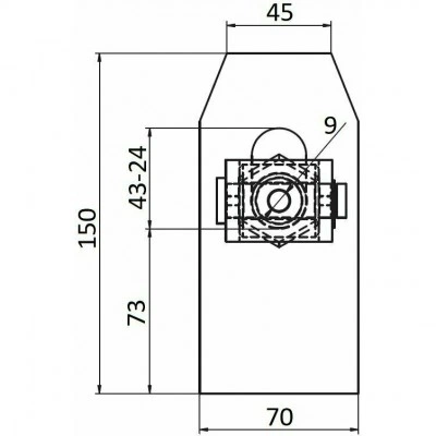 Петля CAME HL 24 G 1700188 Петля CAME HL 24 G 1700188