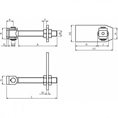 Петля CAME HL 20 G 1700384 Петля CAME HL 20 G 1700384