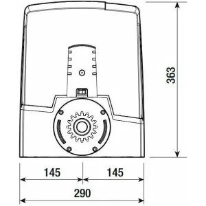 Привод для откатных ворот CAME BXV06AGS 801MS-0180 (КАМЕ) Привод для откатных ворот CAME BXV06AGS 801MS-0180 (КАМЕ)