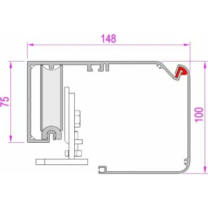 Автоматика для двустворчатой раздвижной двери FLUO-SLL LIGHT, короб 6600 мм CAME 818SL-0129 (КАМЕ) Автоматика для двустворчатой раздвижной двери FLUO-SLL LIGHT, короб 6600 мм CAME 818SL-0129 (КАМЕ)