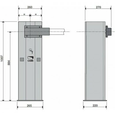 Комплект шлагбаума CAME G4000DX Classico G4000DX KIT Комплект шлагбаума CAME G4000DX Classico G4000DX KIT