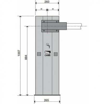 Комплект шлагбаума CAME G4000T Classico G4000T KIT Комплект шлагбаума CAME G4000T Classico G4000T KIT