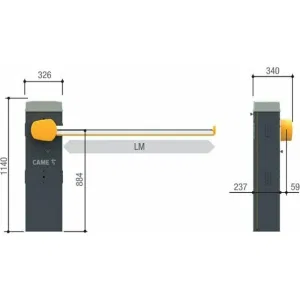Комплект шлагбаума GARD LS GLS combo KIT GLS KIT (КАМЕ) Комплект шлагбаума GARD LS GLS combo KIT GLS KIT (КАМЕ)
